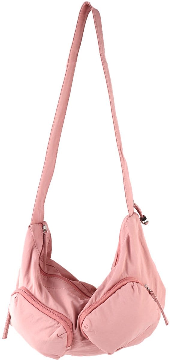 Giuliano Nylon crossbody heuptas Miloua - Dames - Roze