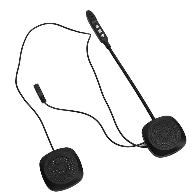 Motorhelm Bluetooth Koptelefoon Draadloze Bluetooth Headset met Automatisch Beantwoorden black