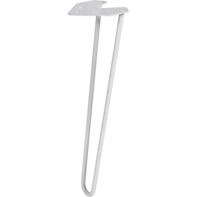 Duraline Meubelpoot Draad Staal 40cm Wit