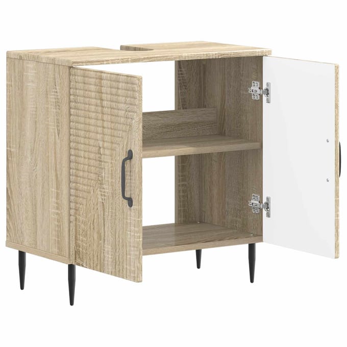 vidaXL - Wastafel - kabinet - voor - de - badkamer - HAARLEM - Sonoma - Eiken