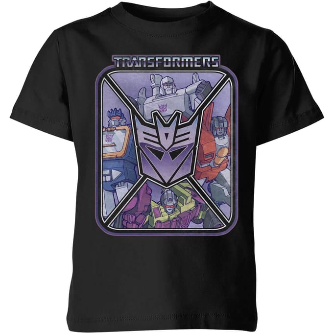 Transformers Decepticons Kids' T-Shirt - Black - 146/152 (11-12 jaar)