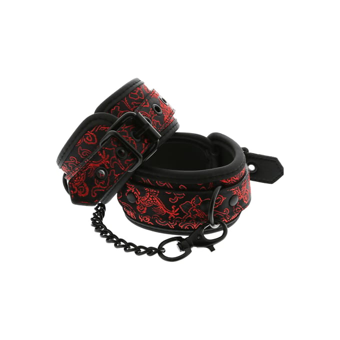 Dreamtoys Blaze deluxe Ankle Cuffs Handboeien - Rood