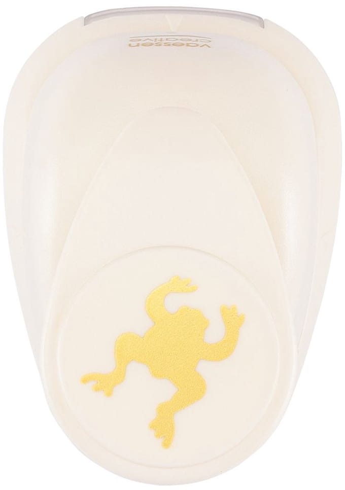 Vaessen Creative Pons - Figuurpons - Kikker - 2,2 x 2,2 cm