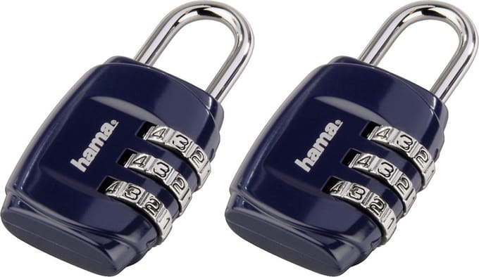 Hama Bagage combinatie slot 2 stuks blauw