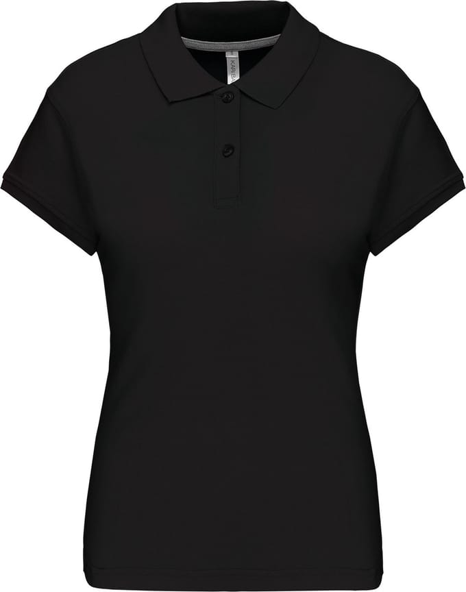 Kariban Damespolo korte mouwen K242 - Black - M