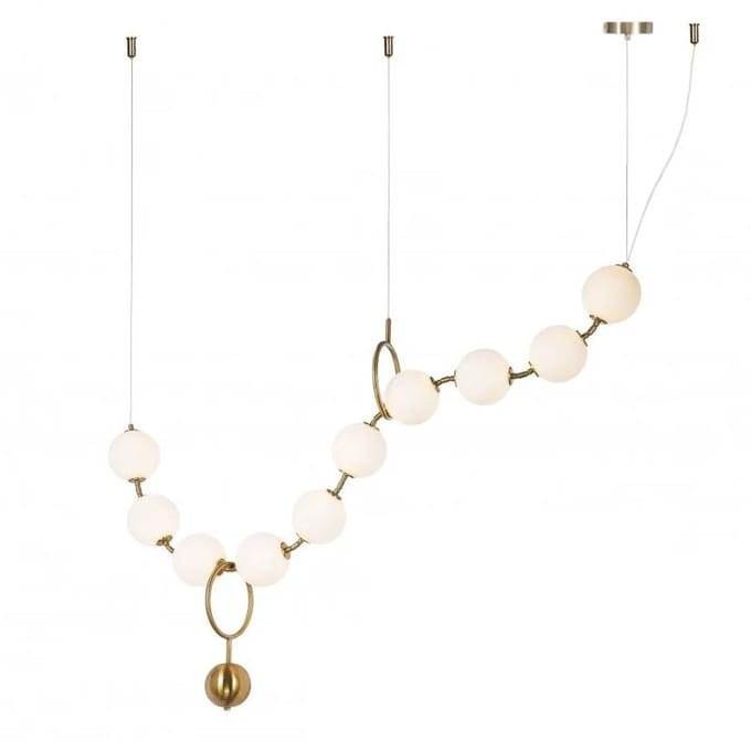 Toolight App1444-10Cp Hanglamp Goud 12X100X45Cm