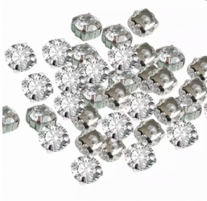 75 strass Naai strass Kralen 5.5 mm- kleding - Charme Bijoux