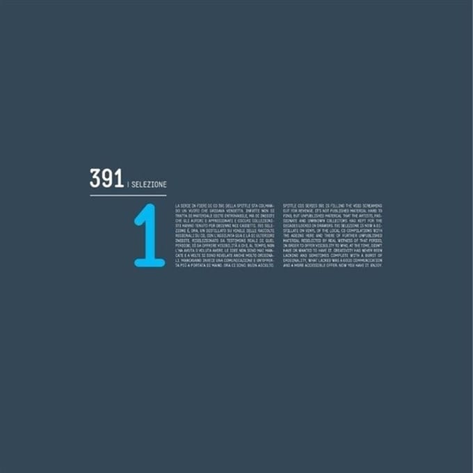 Various Artists - 391 | Selezione 1 (2 LP)