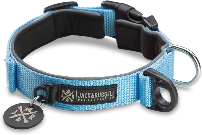 Premium reflecterende neopreen hondenhalsband in diverse kleuren en maten