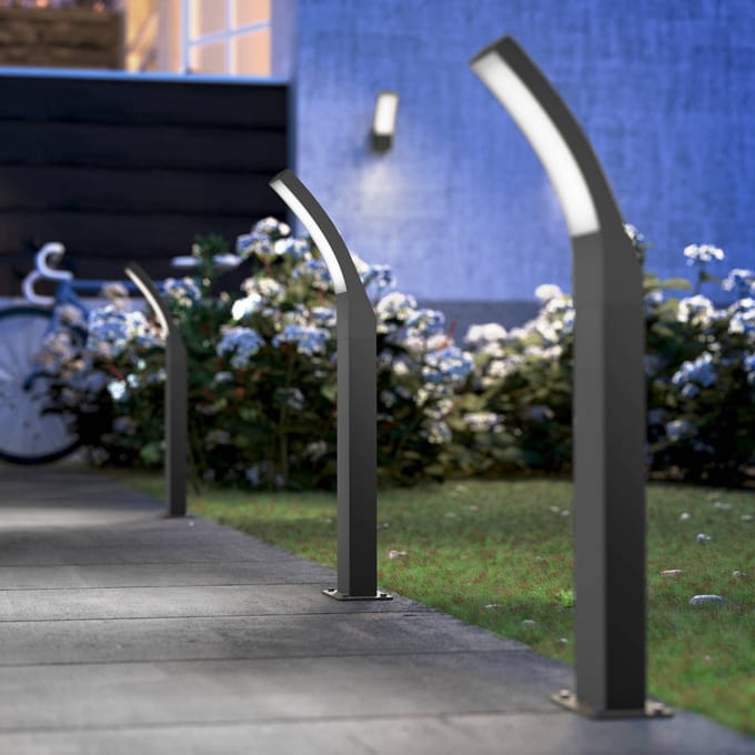 Philips Splay LED tuinpadverlichting, 60 cm, 4.000 K, antraciet, IP44