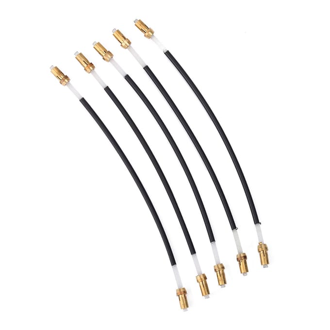 5 Pièces Contra-sangle en Nylon Contra-sangle Cordon de Queue avec Connecteur à Vis en Laiton pour Violon 3/4 4/4 4/4 black