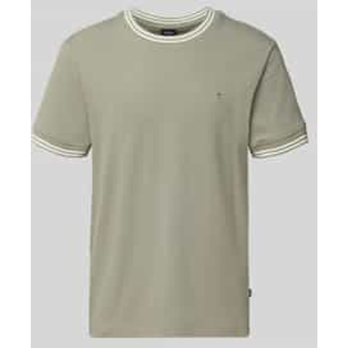 T-shirt met contraststrepen model 'Jose'