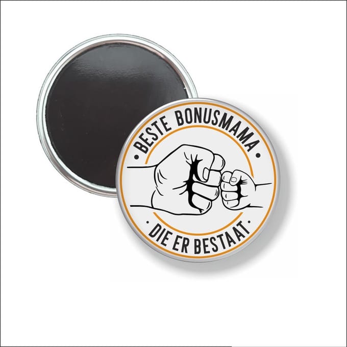 Button Met Magneet 58 MM - Beste Bonusmama - NIET VOOR KLEDING