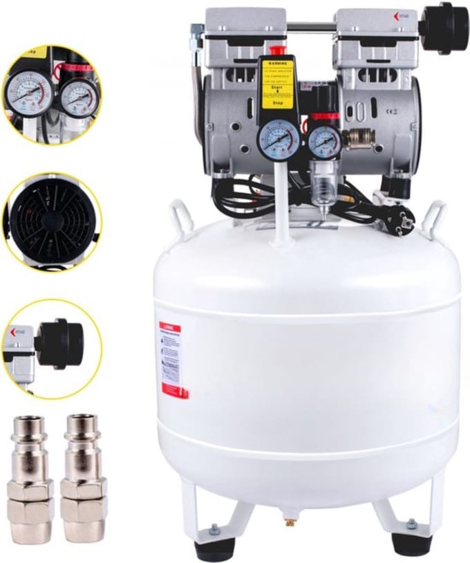 Fluistercompressor 40L - Stille compressor - Ultrastille motor