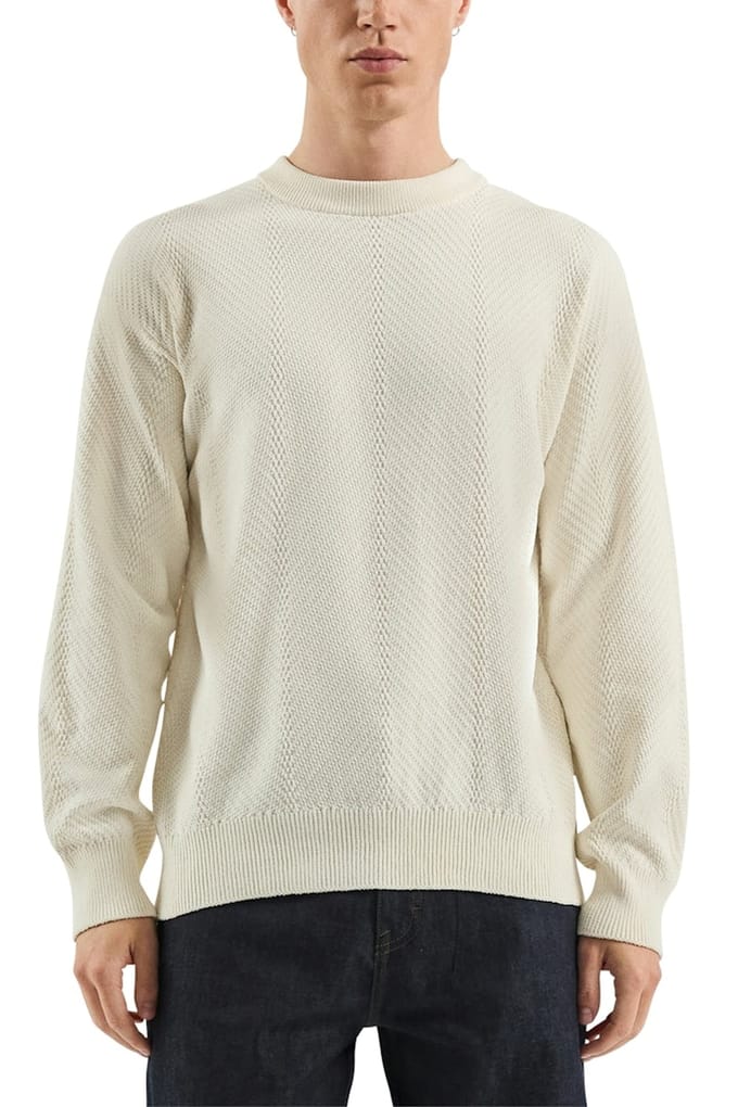 s.Oliver -qs Pullover Offwhite Size: M | Sweaters Outlet | Heren | Wit