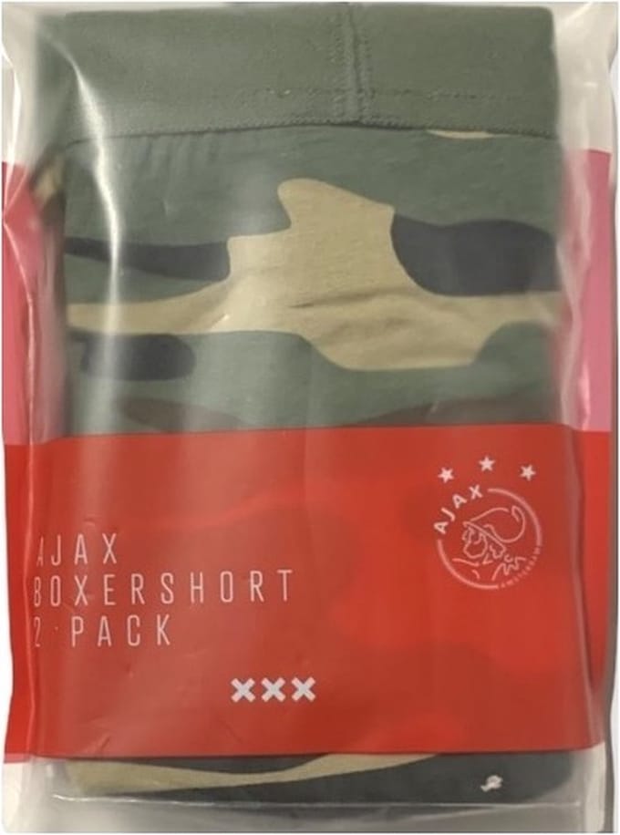 Ajax - Boxershort - Kinderen - 2 Pack - Maat 116-122 - Legerprint