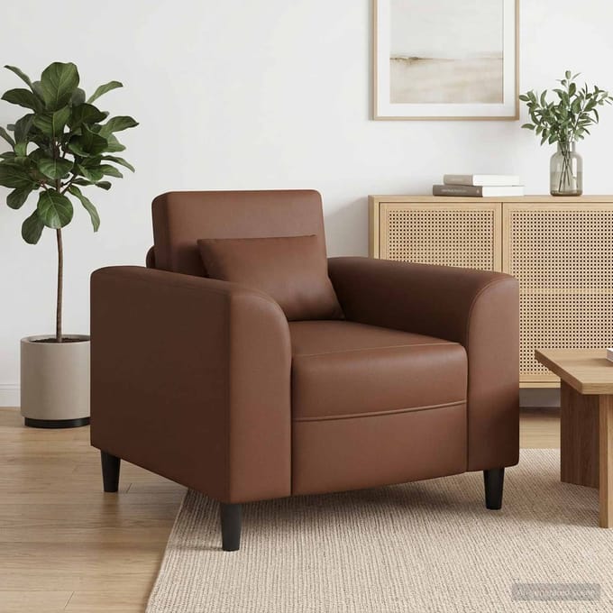 vidaXL - Fauteuil - Bruin - Kunstleer