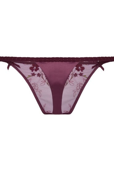 Hunkemöller Hoog uitgesneden string Peonie Paars