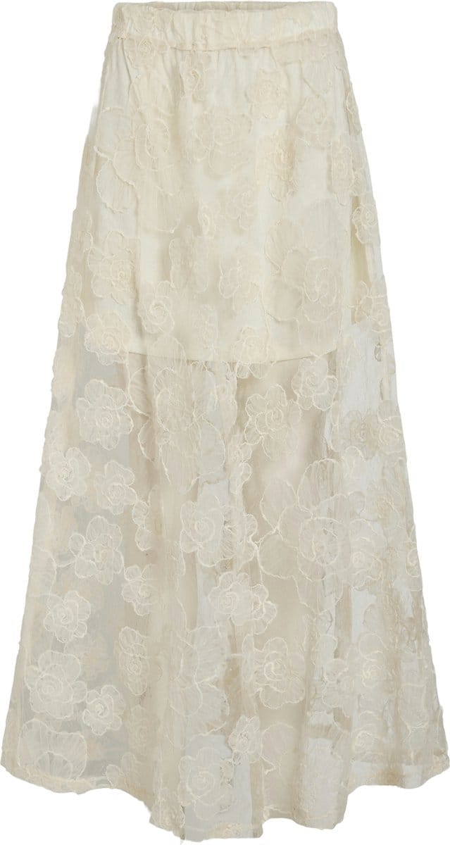 VILA - VIKARIA HW LACE MIDI SKIRT - Dames - Rokken