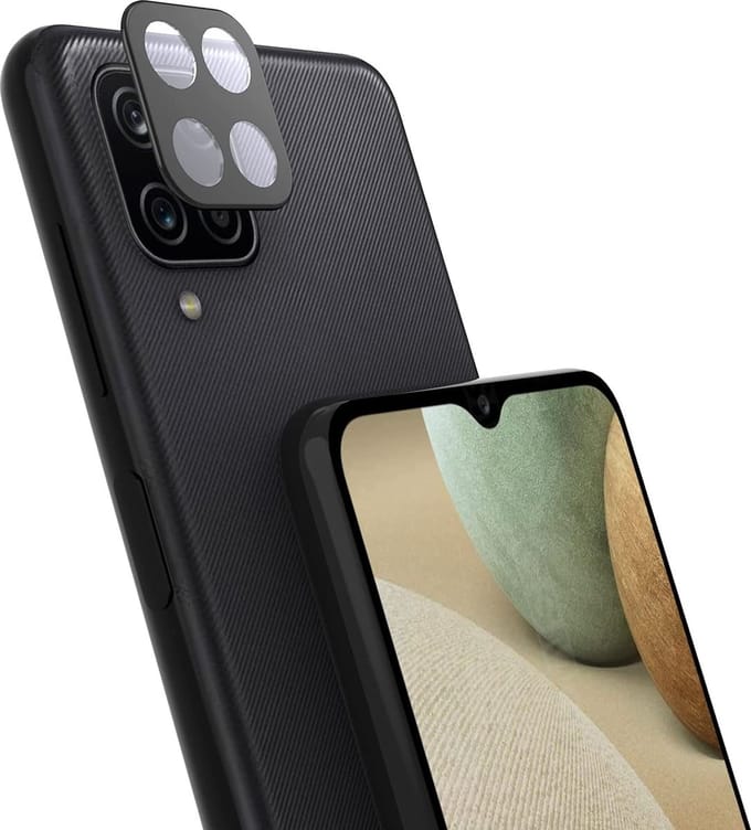 Camera Lens Glass Protector - beschermer Geschikt voor: Samsung Galaxy A42 5G - Zwart