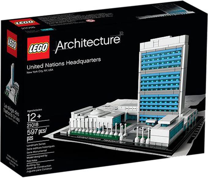 LEGO Architecture United Nations Headquarters, Bouwpakket, 12 jaar, 597 stuk(s)