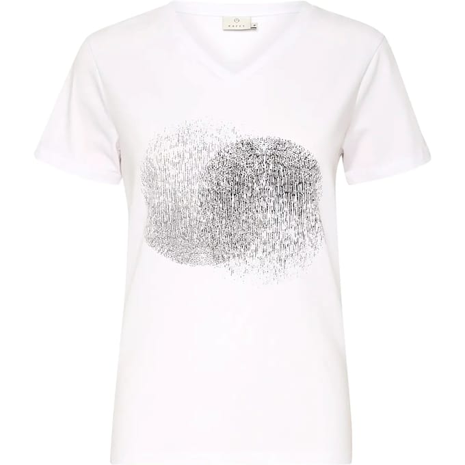 Dames-T-shirt met V-hals KAFFE Vera