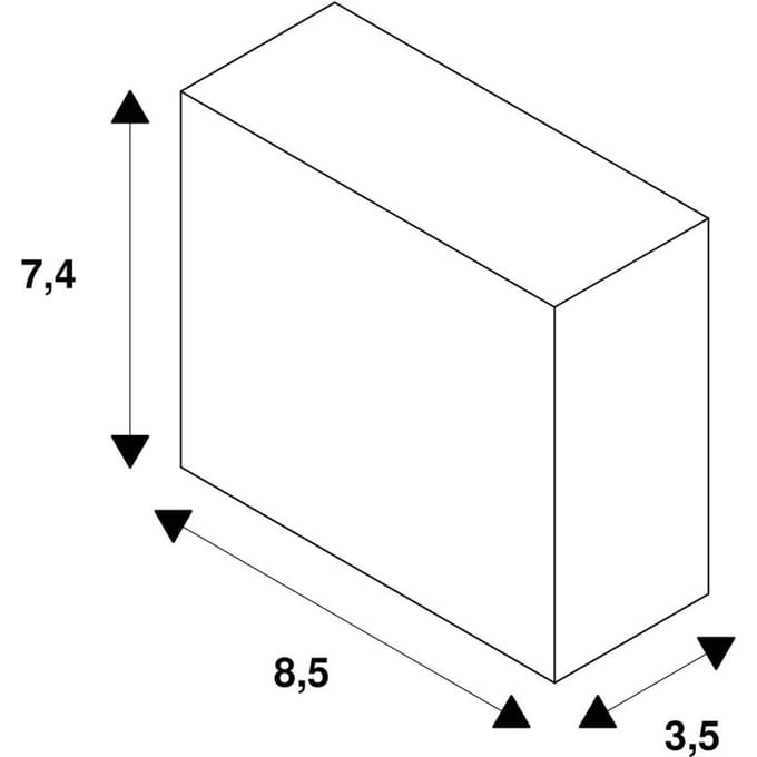 SLV-adapter, 1-fase railsysteem, wit, kunststof