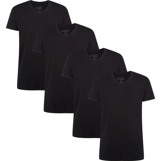 Bamboo basics T-shirt VELO Verpakking van 4