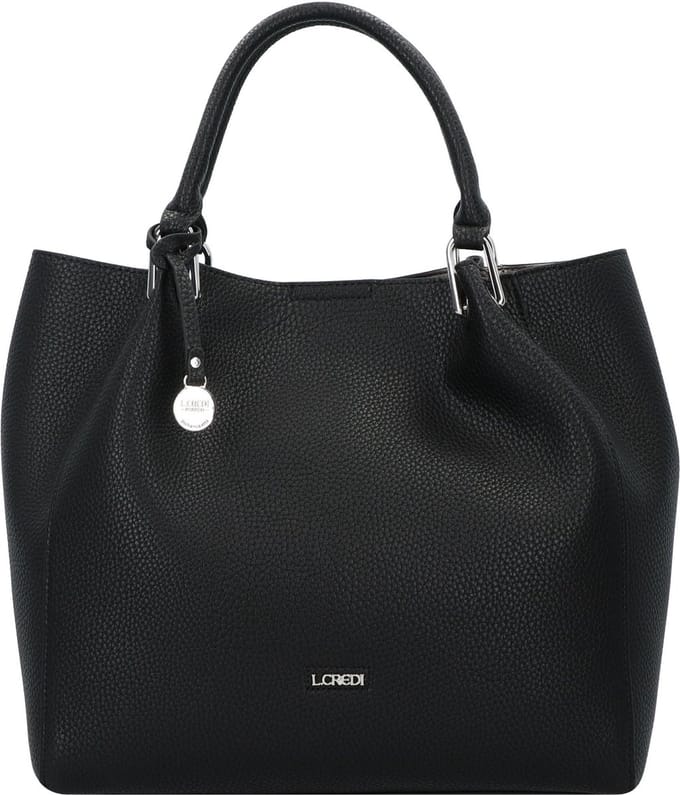 L.CREDI Handtas Schoudertas Ember Handle Bag Black Zwart