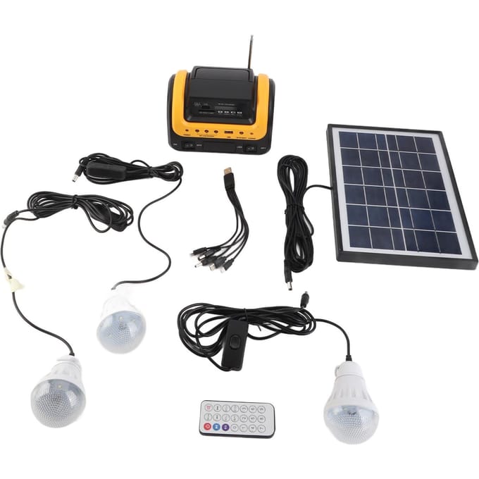 Draagbare zonne-energiegenerator 5000mAh zonne-energiegenerator met zonnepaneel voor black