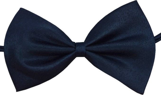 Fako Fashion - Kinder Vlinderstrik - Vlinderdas - Kinderstrik - Strik - Basic - 10cm - Navy Blauw
