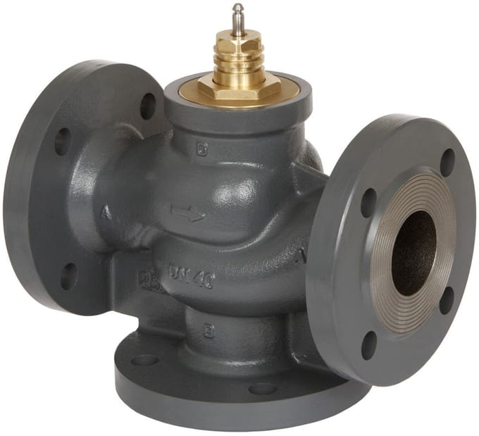 Danfoss 3-weg-ventiel VL3 DN 15, kvs 1,0, PN6, Flens, 065Z0352