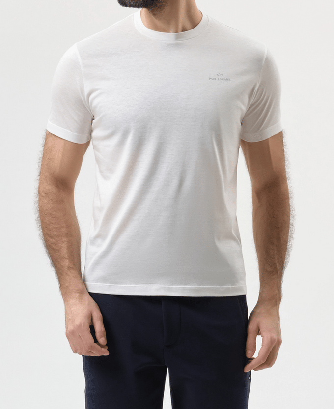 t-shirt man creme licht