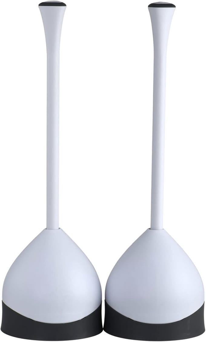 Toilet Plunjer met Opbergcaddy - Ergonomische Handgreep en Eenvoudige Opslag