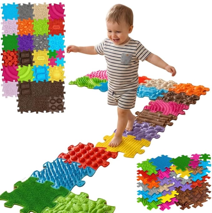 WOOPIE Orthopedische Sensorische Mat Royal Puzzle 26 st. + 4 kleine