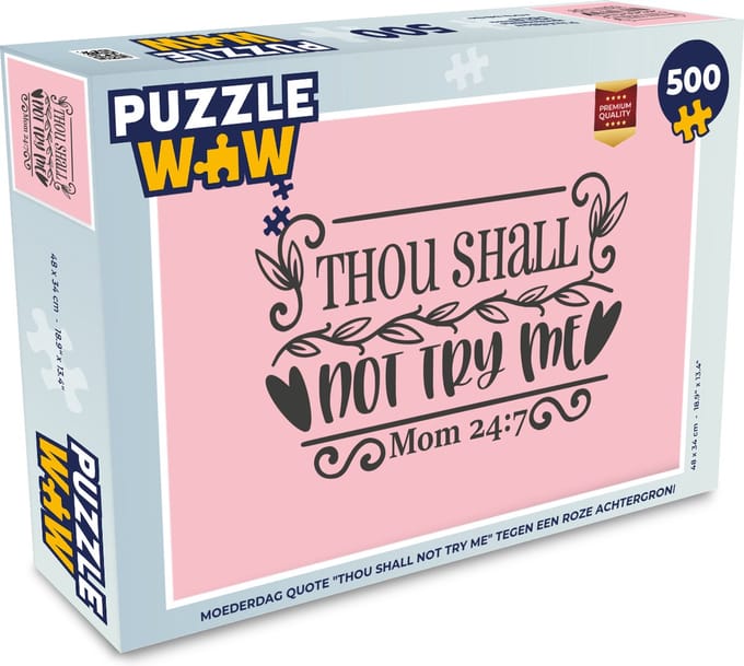 Puzzel Spreuken - Mama - Wijsheden - Legpuzzel - Puzzel 500 stukjes