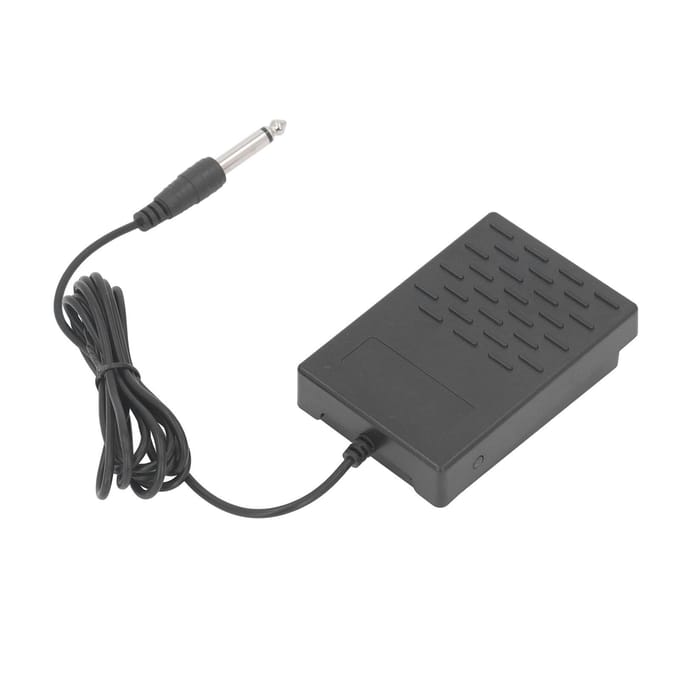 Pédale de sustain universelle Clavier électrique Pédale de commande momentanée Pédale de pas Synthétiseur 6,35 mm Noir noir