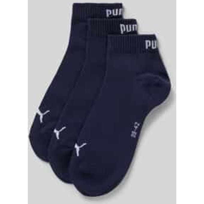 Puma - Unisex Quarter Plain Enkelsokken - 3 Pack - Maat 35-38