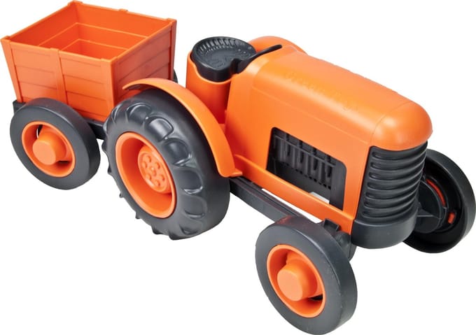 Speelgoed tractor met aanhangwagen - Green Toys