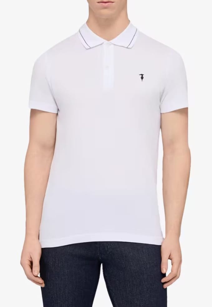 Trussardi regelmatig polo-piquet