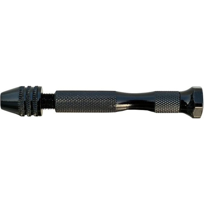 Perceuse hélicoïdale, perceuse à main, trou de perçage, alliage d'aluminium, Mini Micro perceuse à main en aluminium avec mandrin hélicoïdal Hand twist drill+10pcs tw