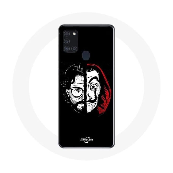 Samsung Galaxy A21S Hoesje La casa de papel El Profesor Mask Split