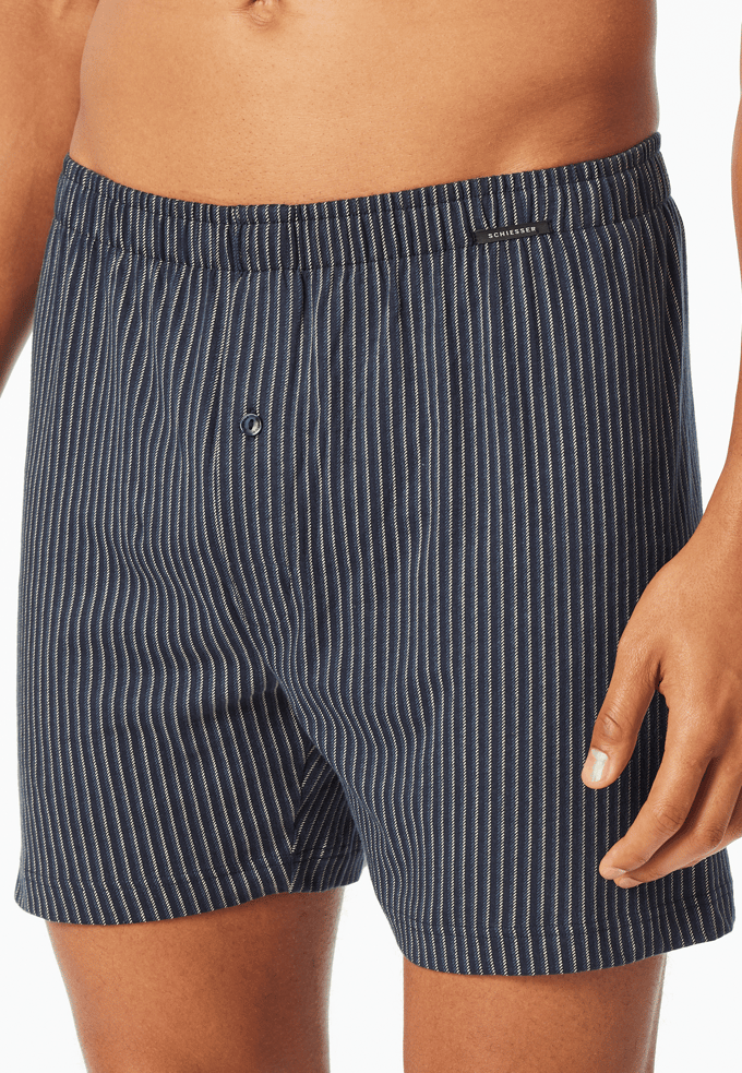 Boxershorts, set van 2, jersey, effen en met patroon - Boxershorts multipacks 5