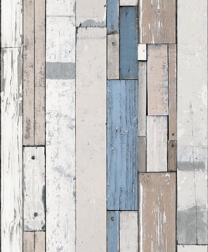 Faux Semblant sloophout beige/blauw