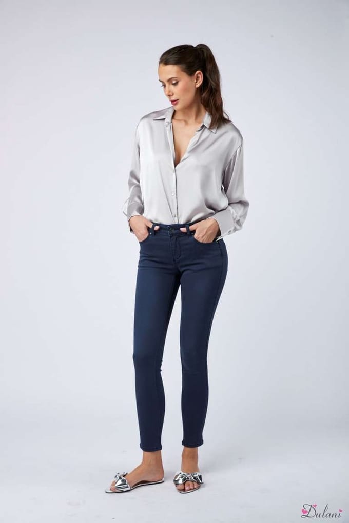 Broek Toxik3 met normale taille L750 donkerblauw