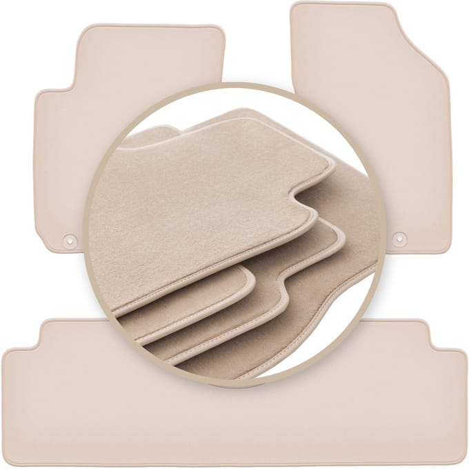 PREMIUM beige vloermatten voor: Hyundai Tucson I SUV 2004-2010