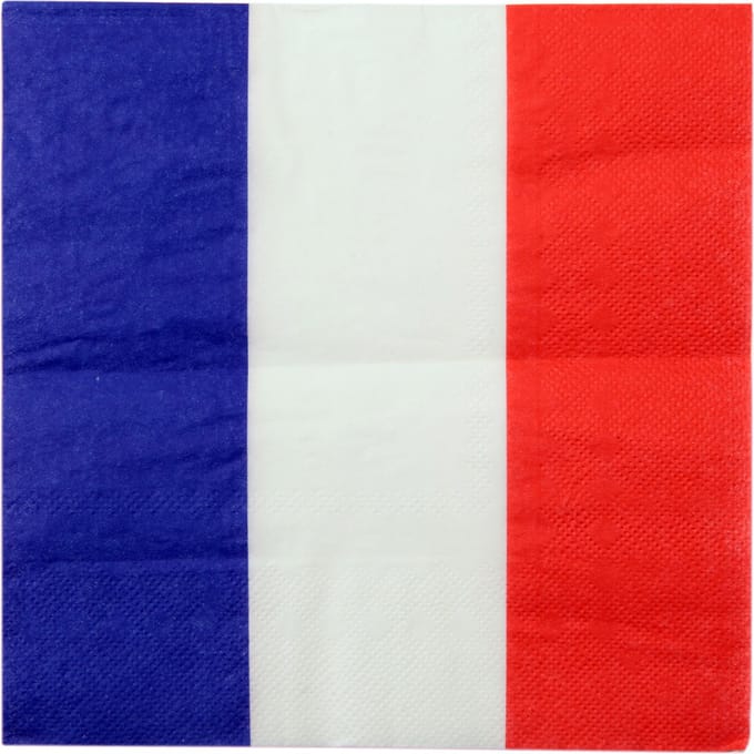 SANTEX - 20 Franse papieren servetten 33 x 33 cm