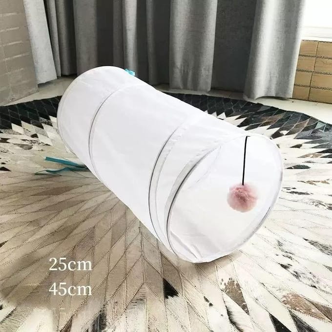 1 pièce Tunnel pour chat solide blanc
