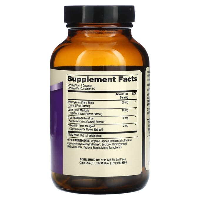 Dr. Mercola, Oogondersteuning, 90 capsules