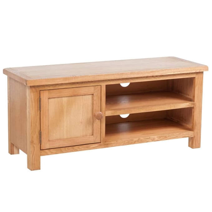 vidaXL - Tv-meubel - 103x36x46 - cm - massief - eikenhout